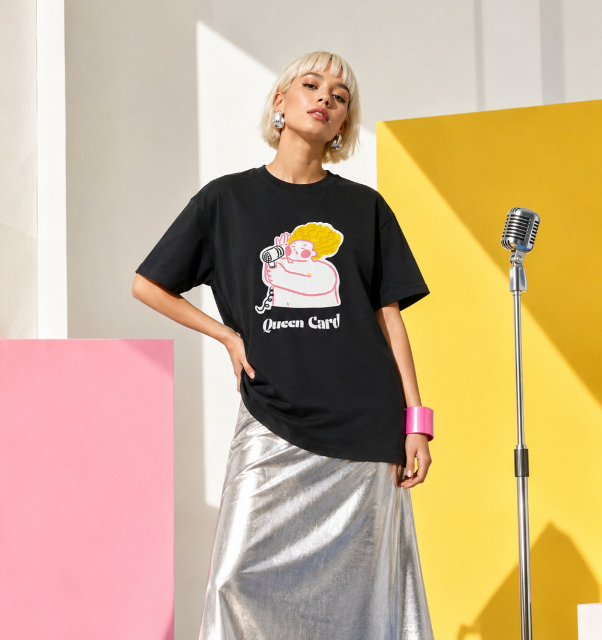 Queen Card: One Graphic Tee, Two Powerful Moods