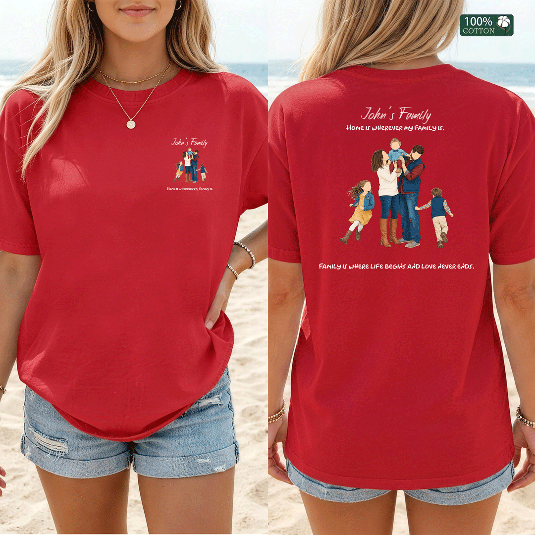 Family(A) Design Custom  T-shirt