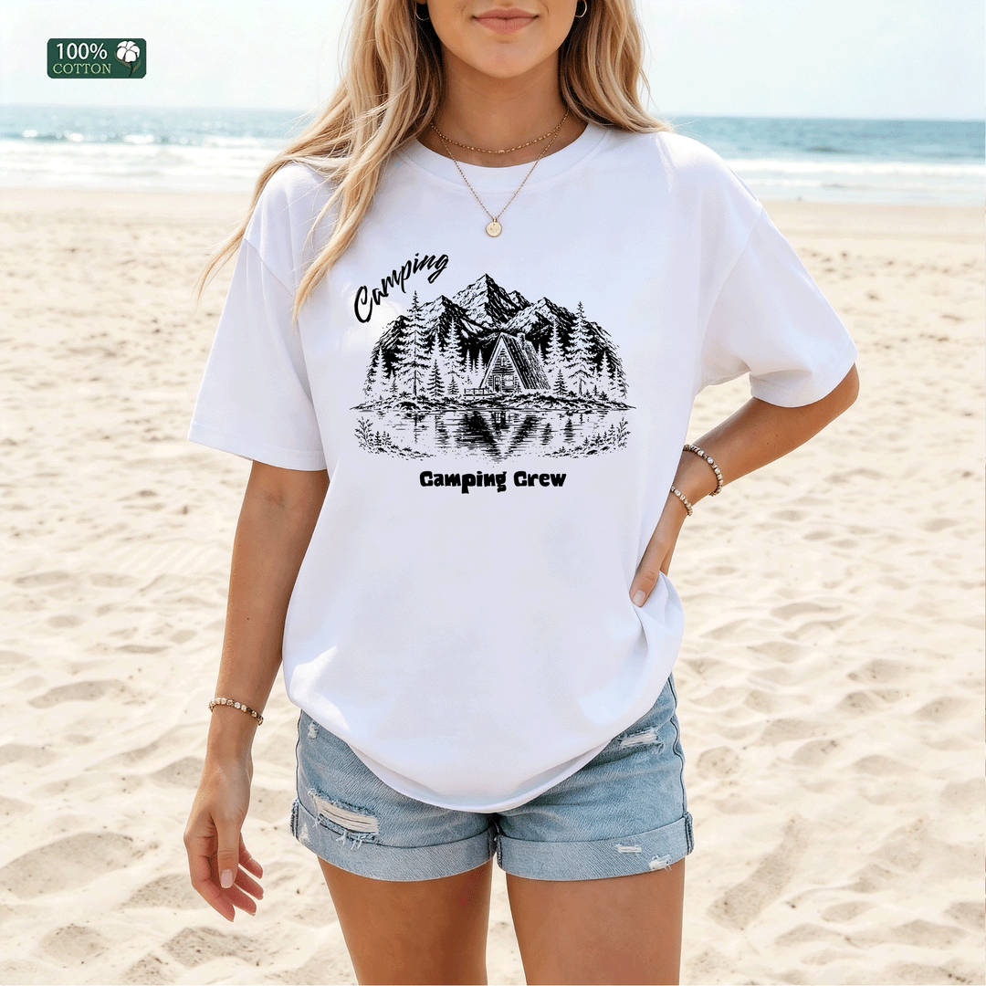 Camping  Design Custom T-shirt