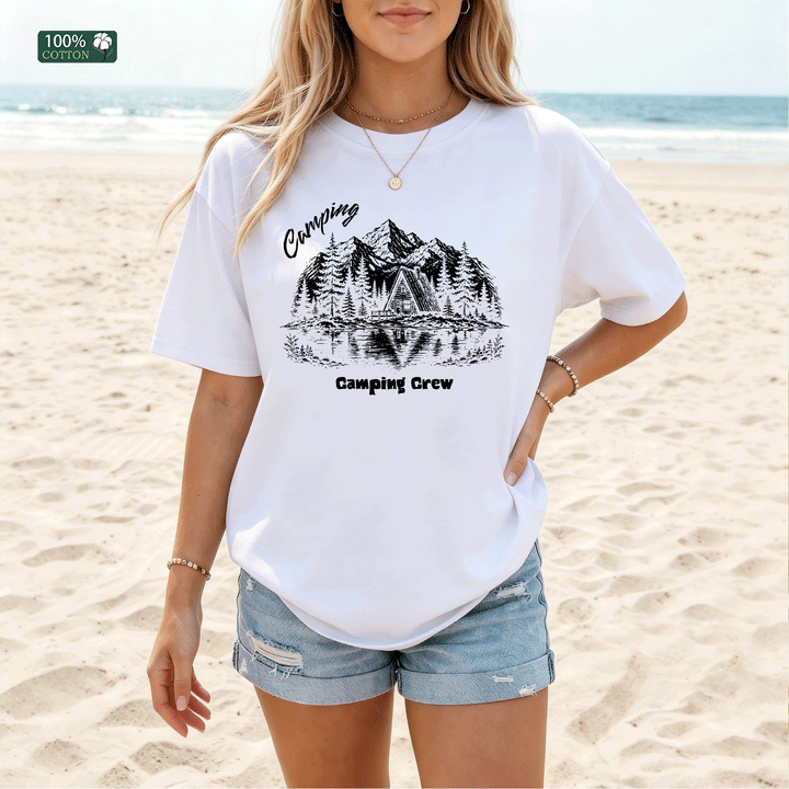 Camping  Design Custom T-shirt