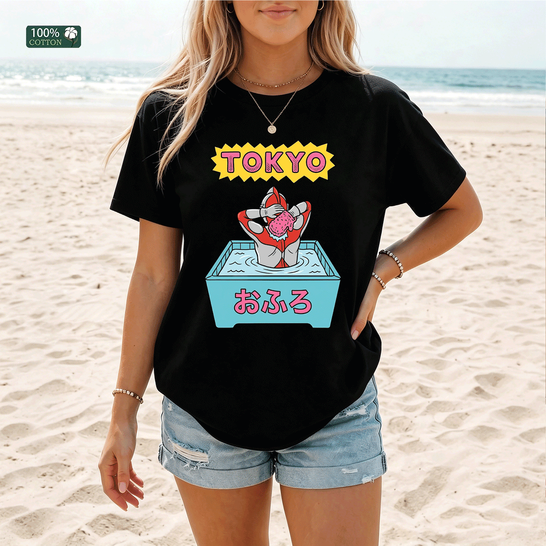 Tokyo Bath Graphic T-Shirt – Japanese Pop Art Tee