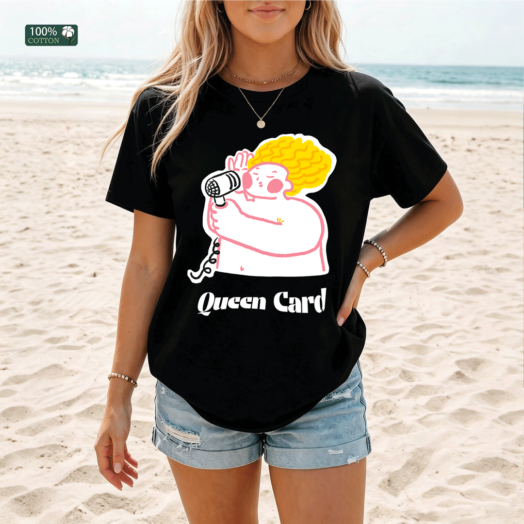Shirley Chang-Queen Card Graphic T-Shirt