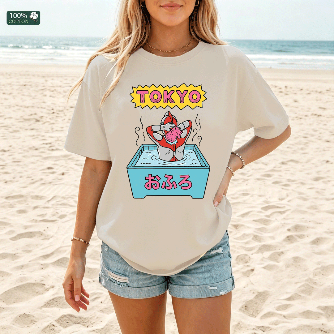 Tokyo Bath Graphic T-Shirt – Japanese Pop Art Tee
