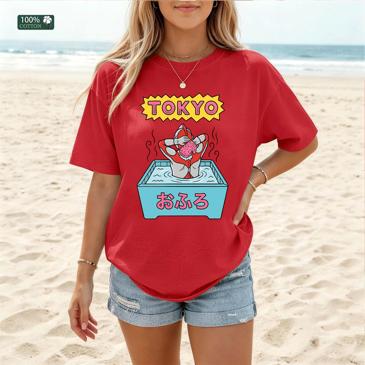 Tokyo Bath Graphic T-Shirt – Japanese Pop Art Tee
