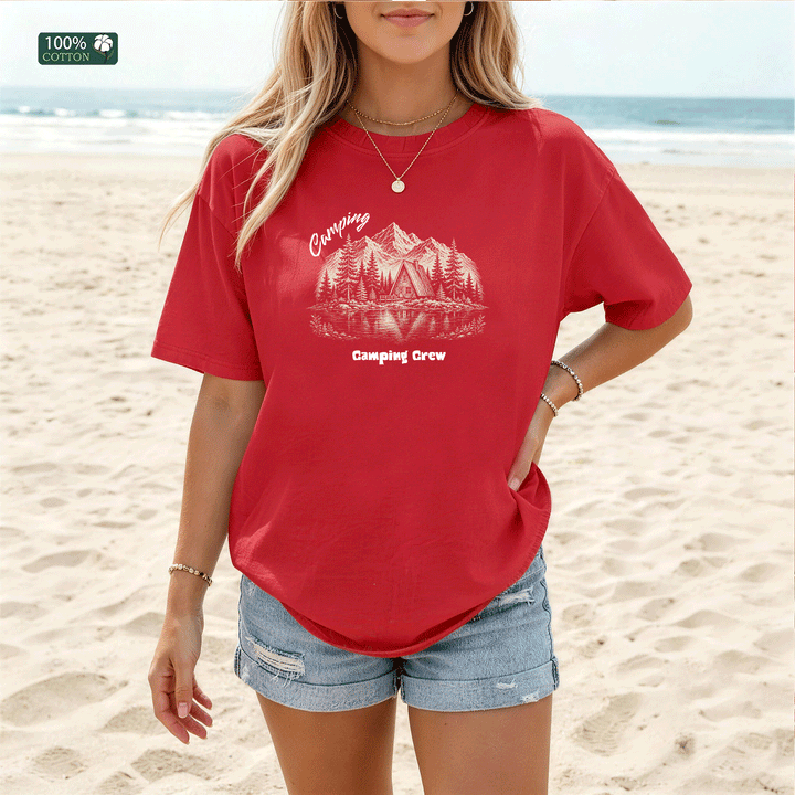Camping  Design Custom T-shirt