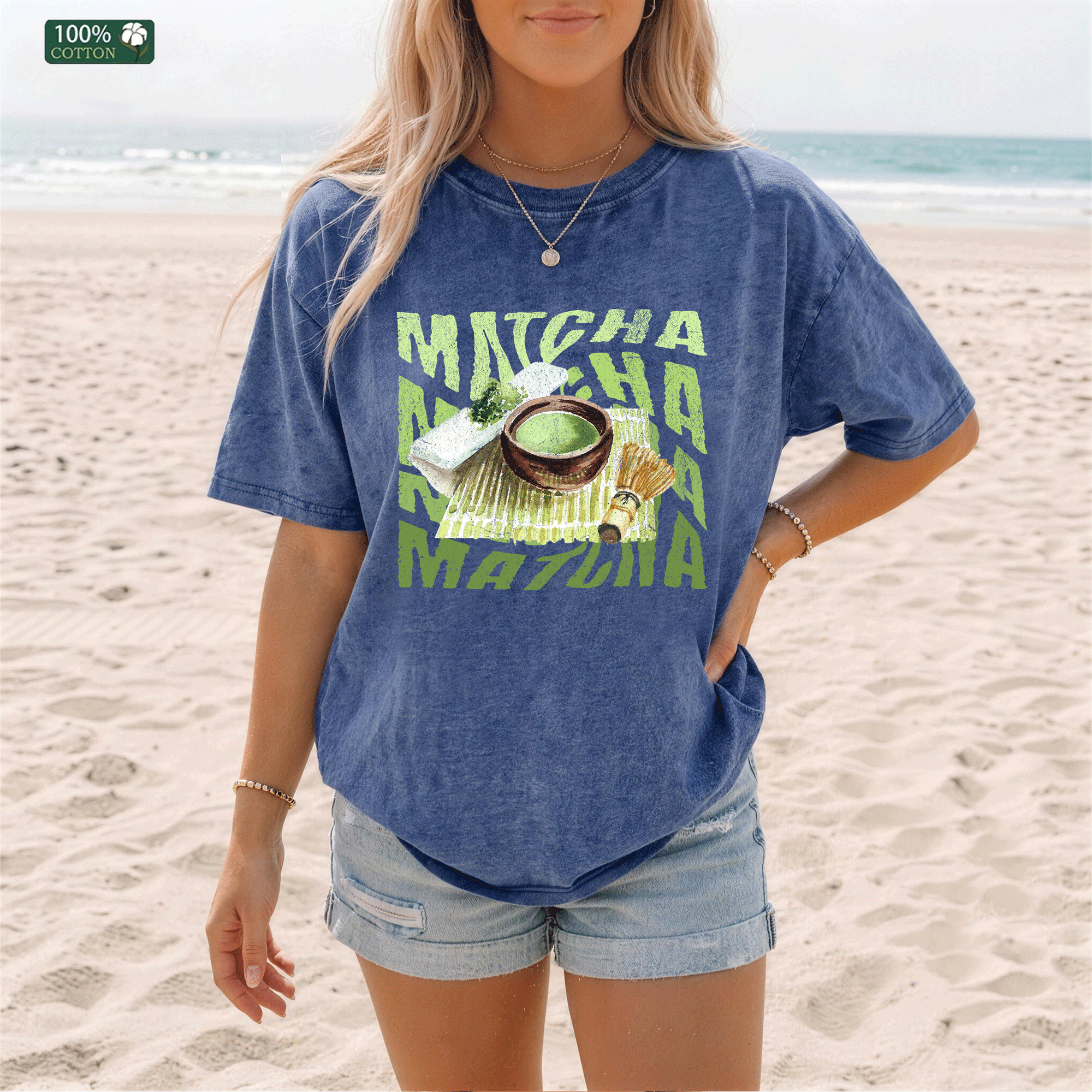 Japanese Matcha Lover Graphic T-shirt
