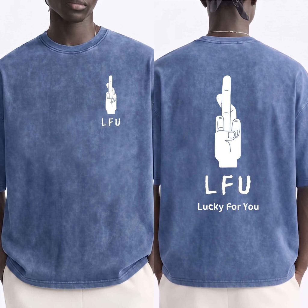 Shirley Chang-LFU Lucky For You Front & Back Vintage T-Shirt