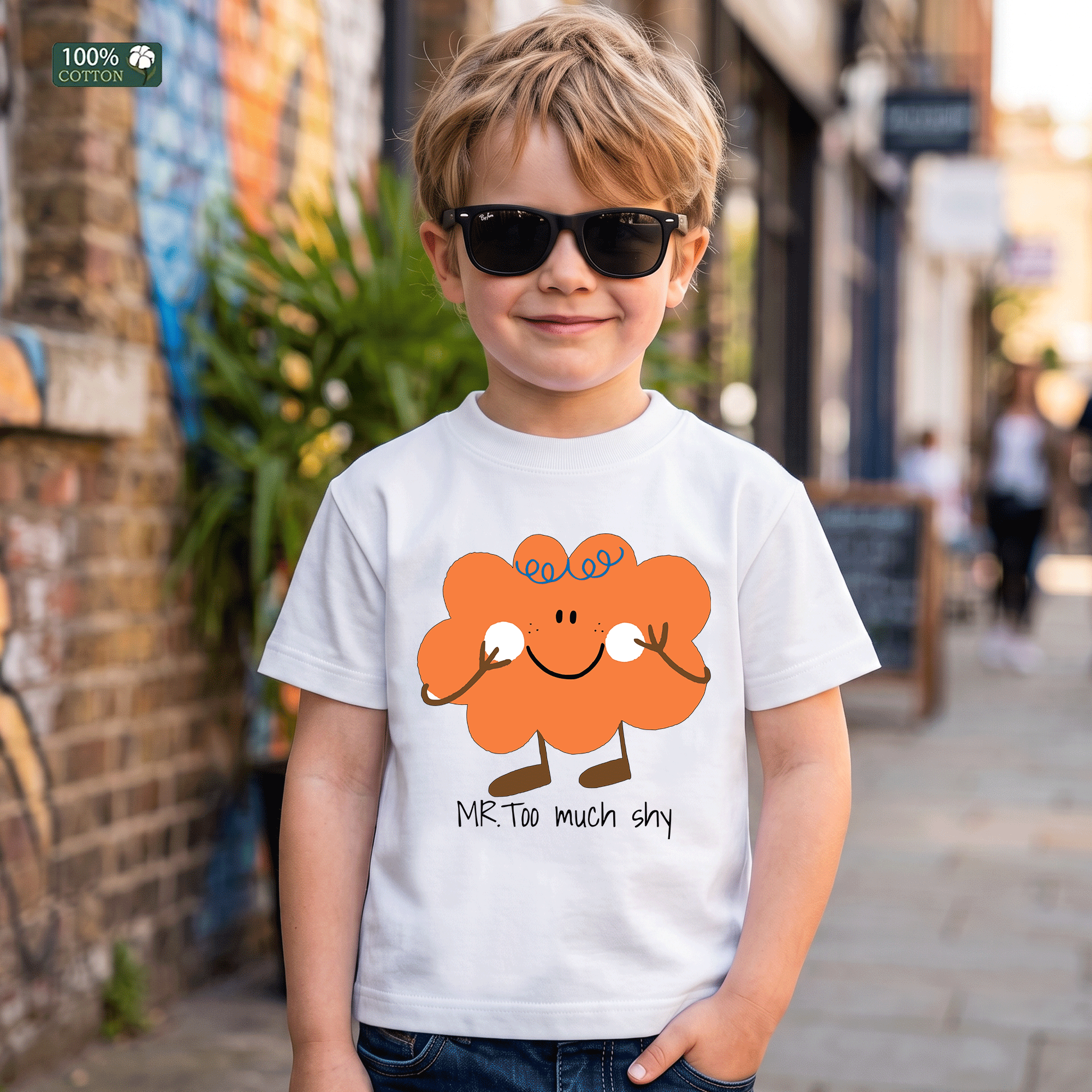 Mr. Too Much Shy Kids Graphic T-Shirt