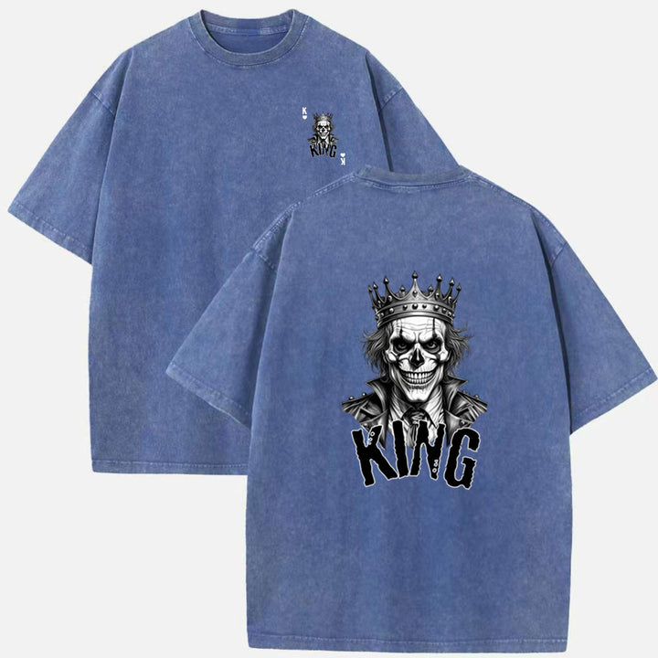 Gothic Skull King Playing Card T-Shirt