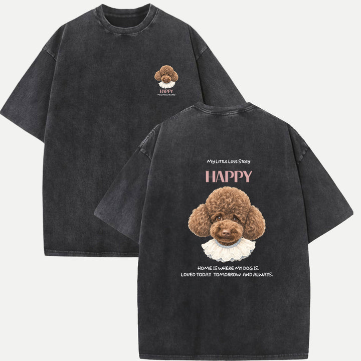Hand-Drawn Pet Head Portrait Custom Tee