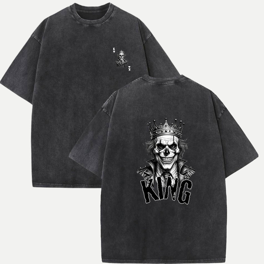 Gothic Skull King Playing Card T-Shirt