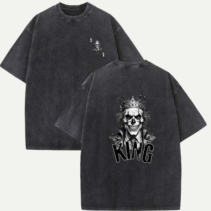 Gothic Skull King Playing Card T-Shirt