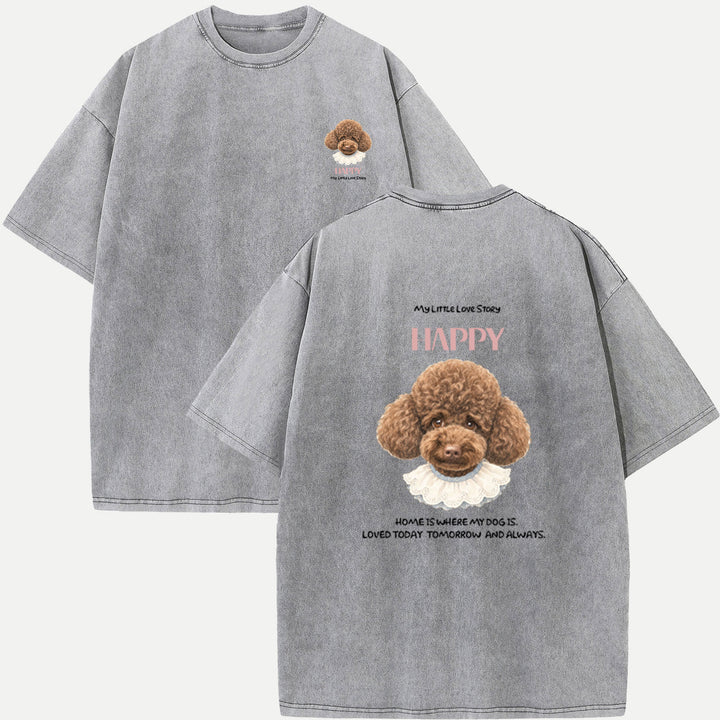 Hand-Drawn Pet Head Portrait Custom Tee