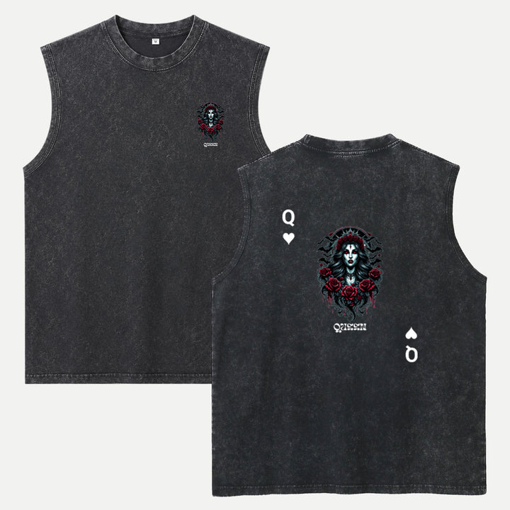 Gothic Queen Playing Card T-Shirt