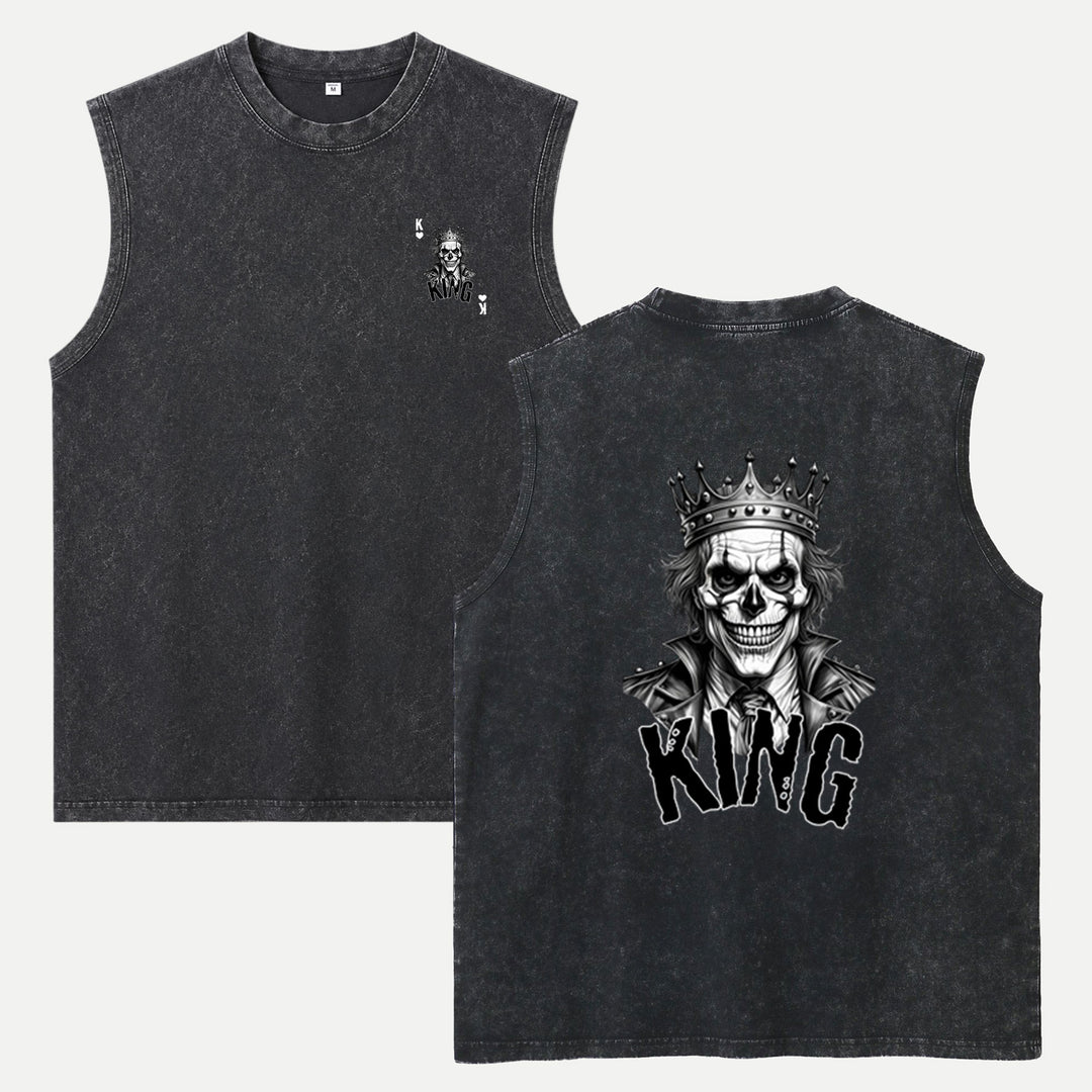 Gothic Skull King Playing Card T-Shirt