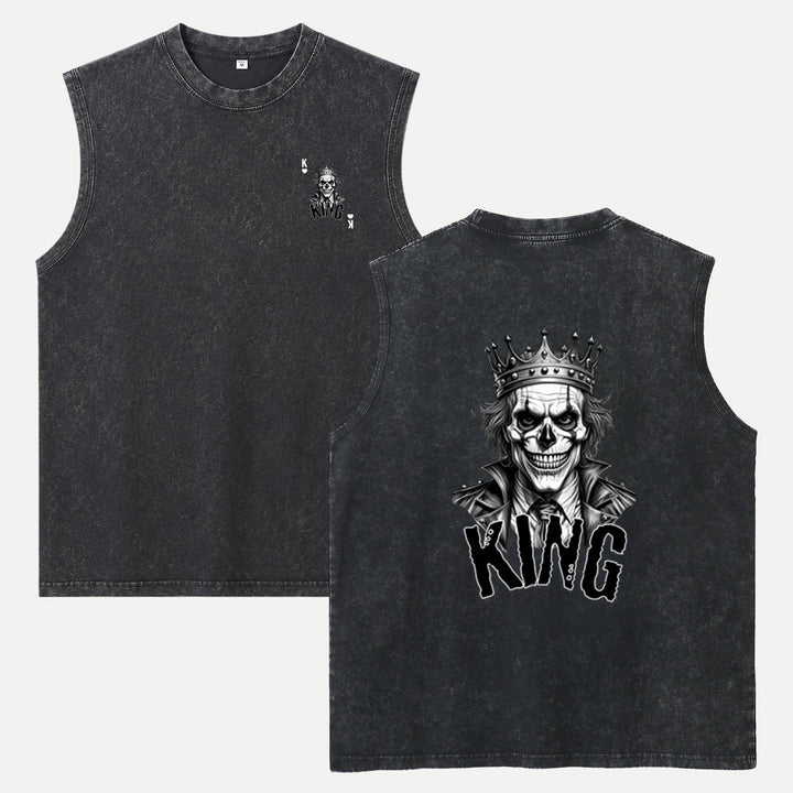 Gothic Skull King Playing Card T-Shirt