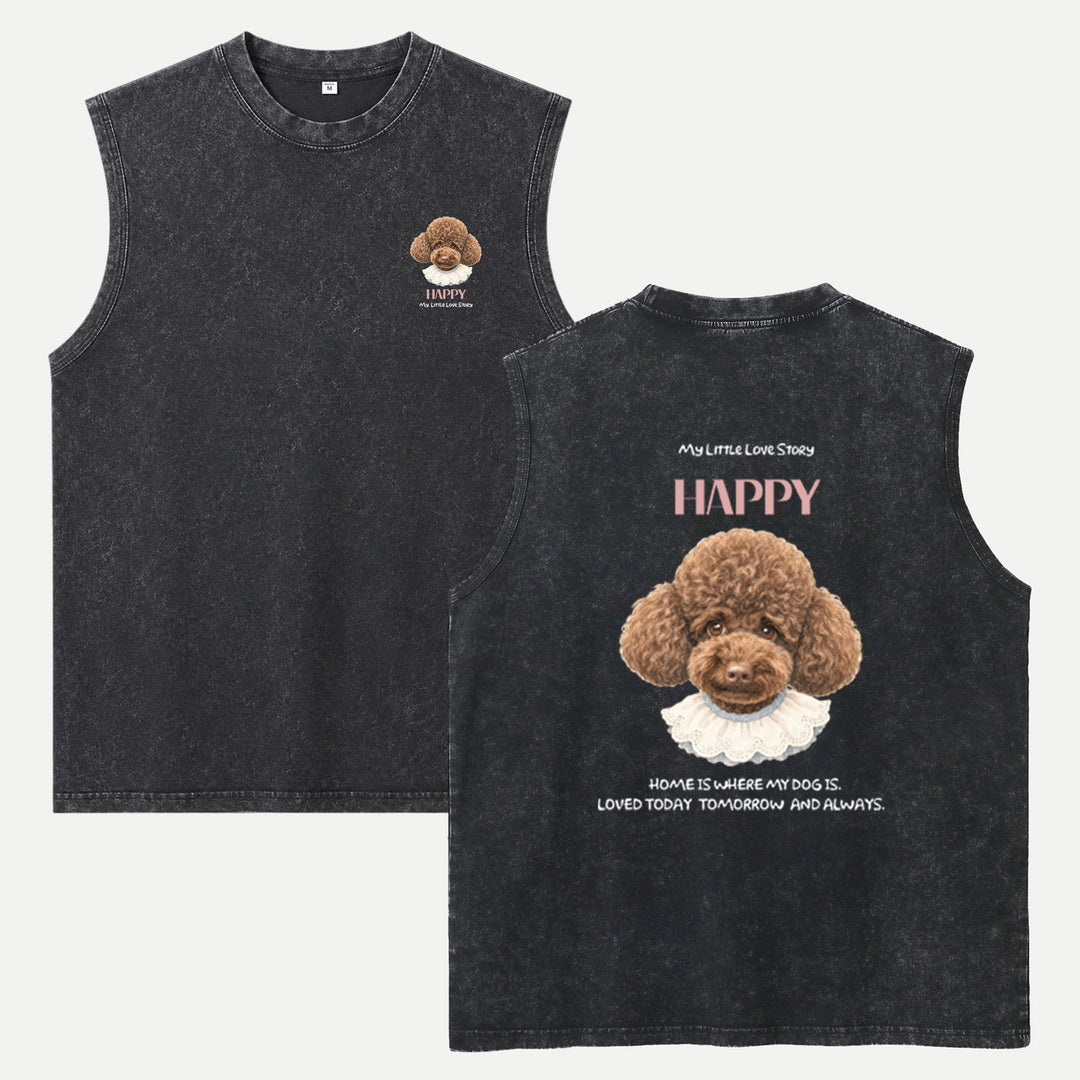 Hand-Drawn Pet Head Portrait Custom Tee
