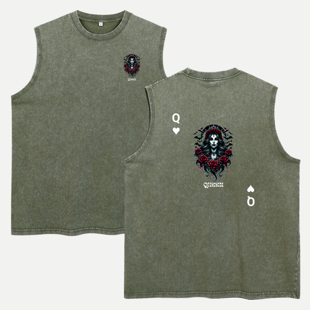 Gothic Queen Playing Card T-Shirt