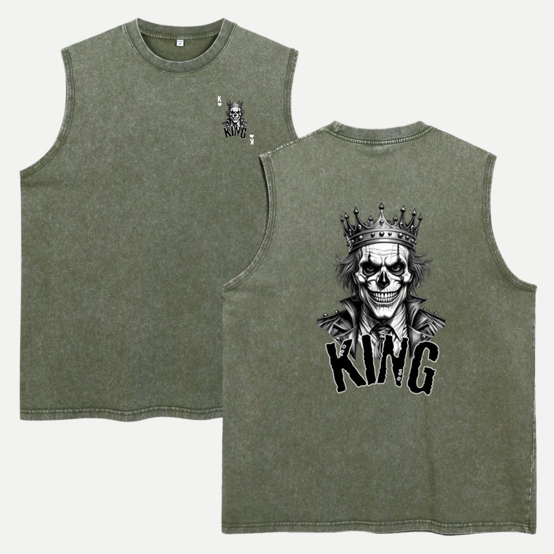 Gothic Skull King Playing Card T-Shirt