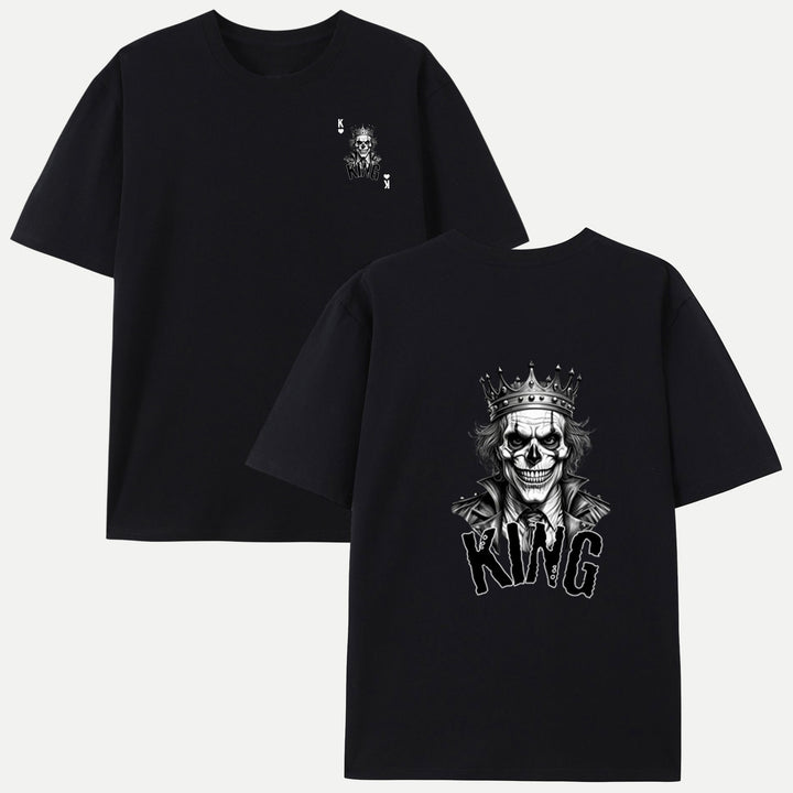 Gothic Skull King Playing Card T-Shirt
