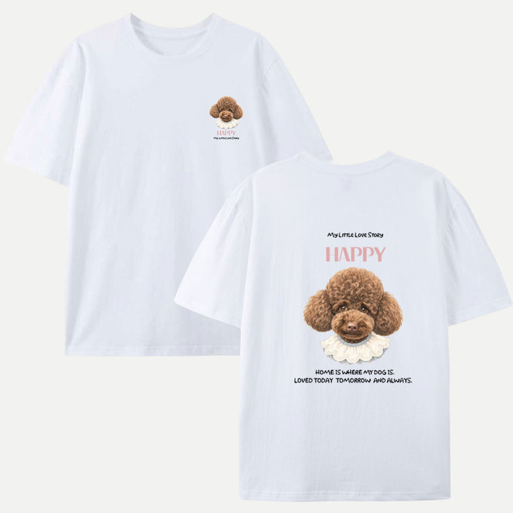 Hand-Drawn Pet Head Portrait Custom Tee