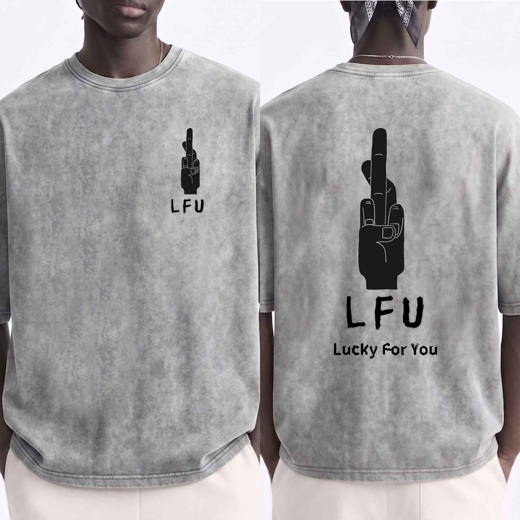 Shirley Chang-LFU Lucky For You Front & Back Vintage T-Shirt