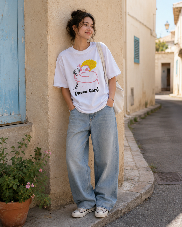 Shirley Chang-Queen Card Graphic T-Shirt
