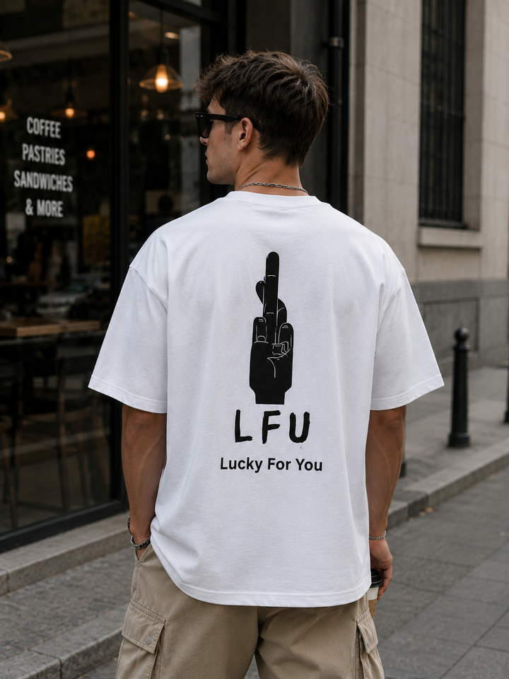 LFU Lucky For You -Shirley Chang Front &amp; Back  T-Shirt