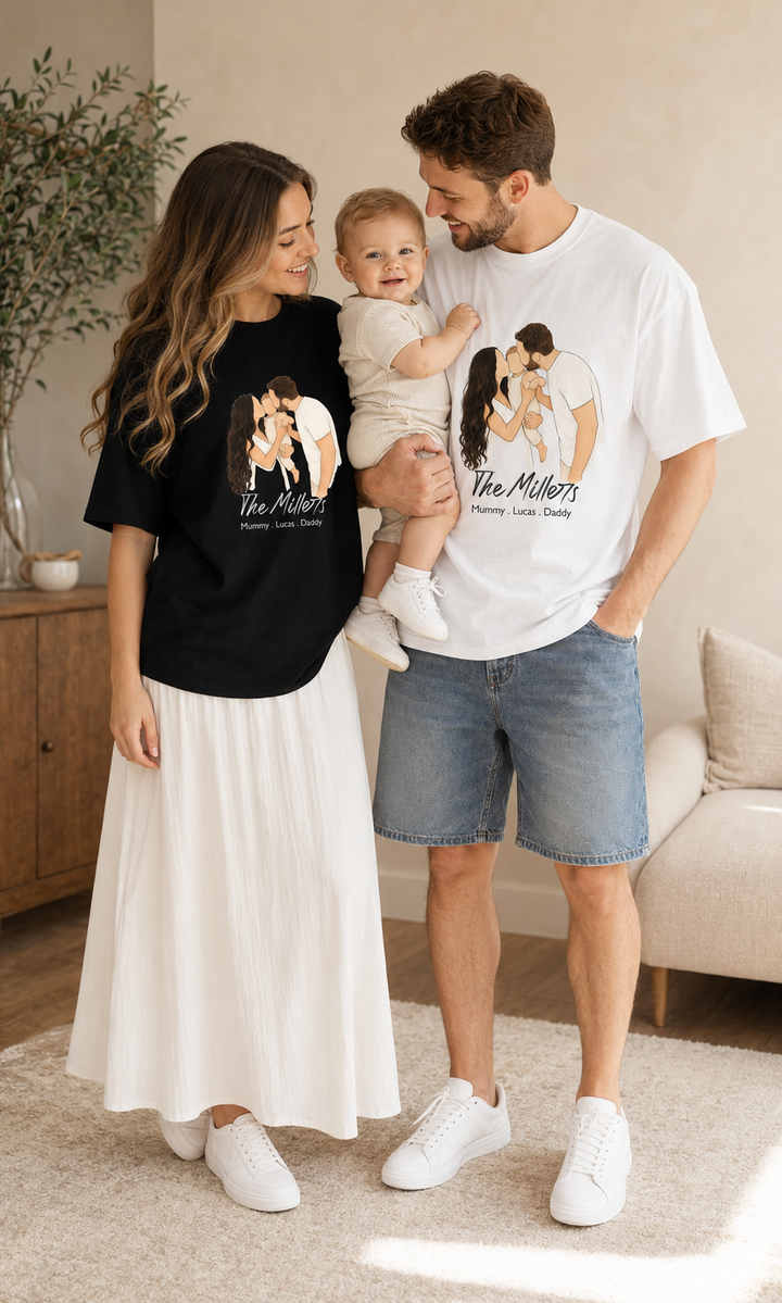 Classic Custom Faceless Portrait design T-shirt