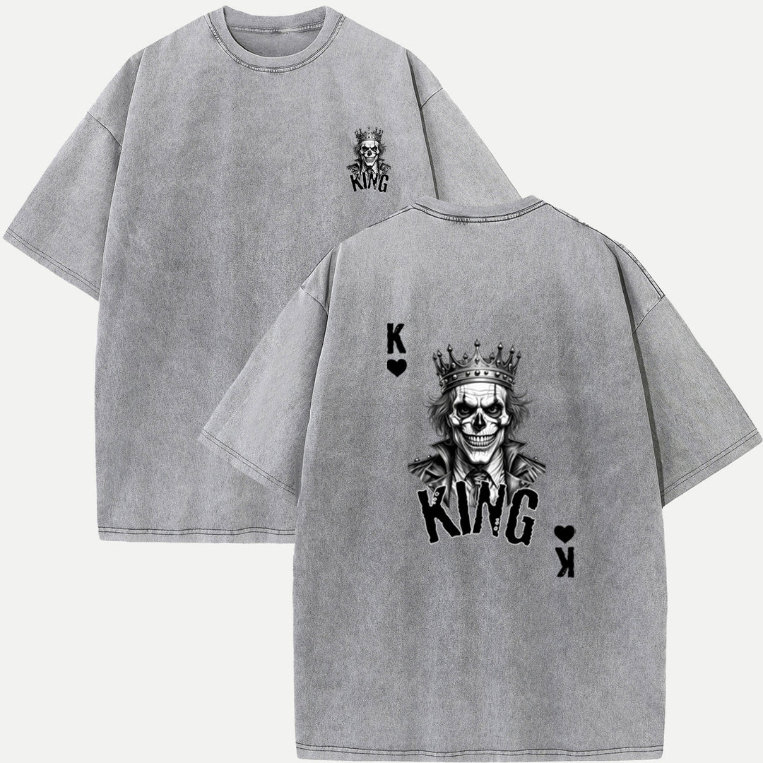 Gothic Skull King Playing Card T-Shirt