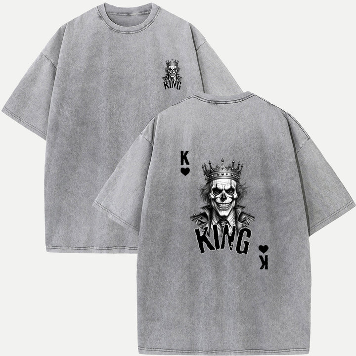 Gothic Skull King Playing Card T-Shirt