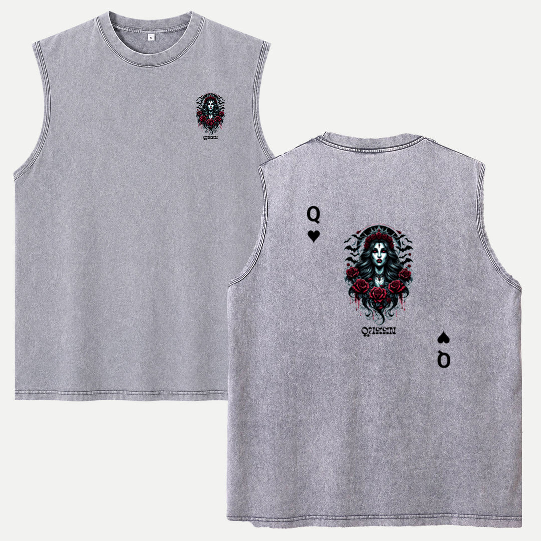 Gothic Queen Playing Card T-Shirt