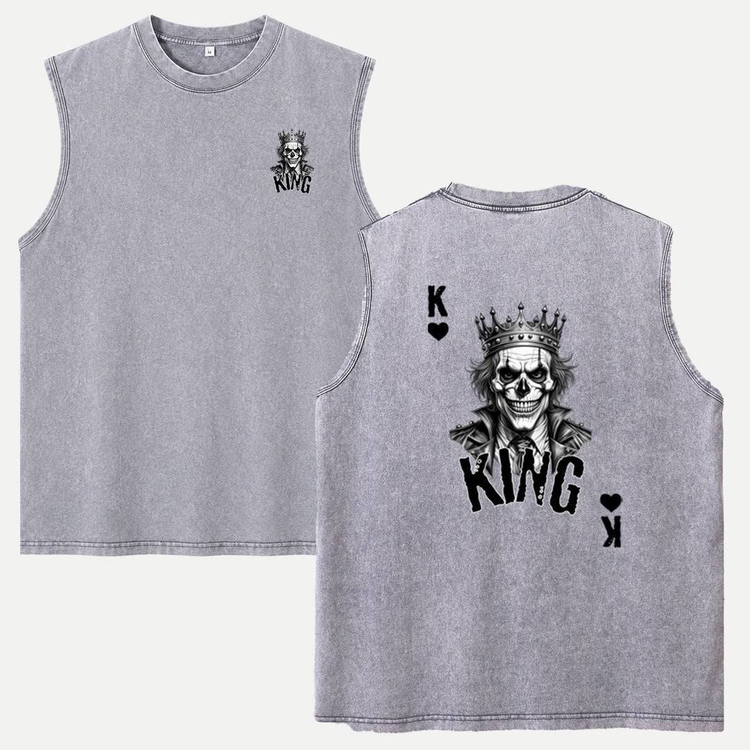 Gothic Skull King Playing Card T-Shirt