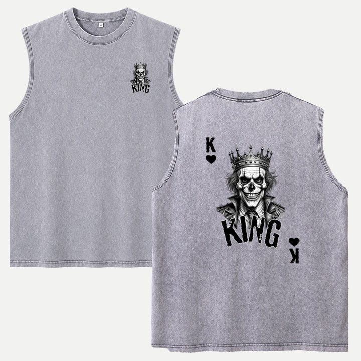 Gothic Skull King Playing Card T-Shirt