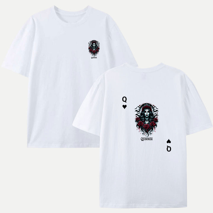 Gothic Queen Playing Card T-Shirt
