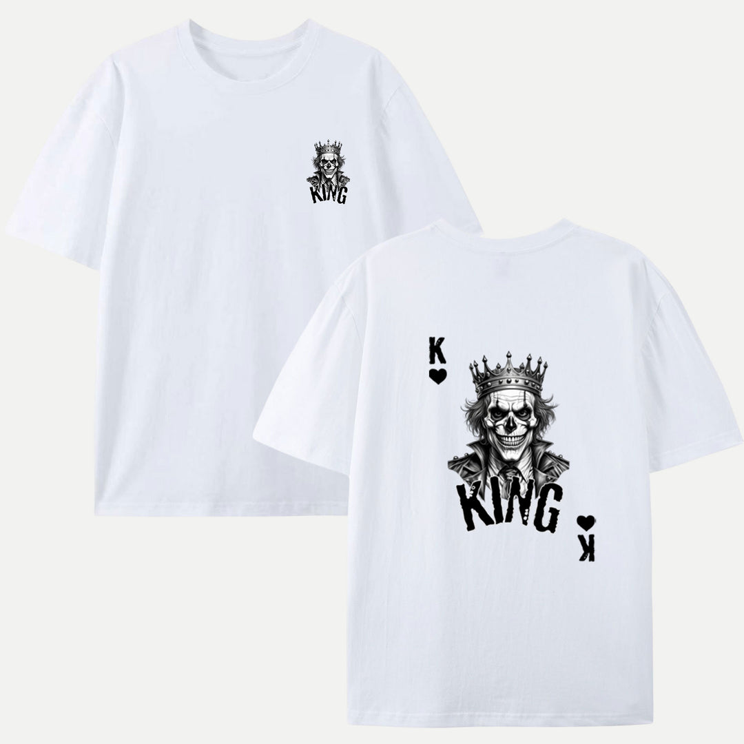 Gothic Skull King Playing Card T-Shirt