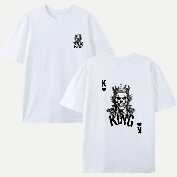 Gothic Skull King Playing Card T-Shirt