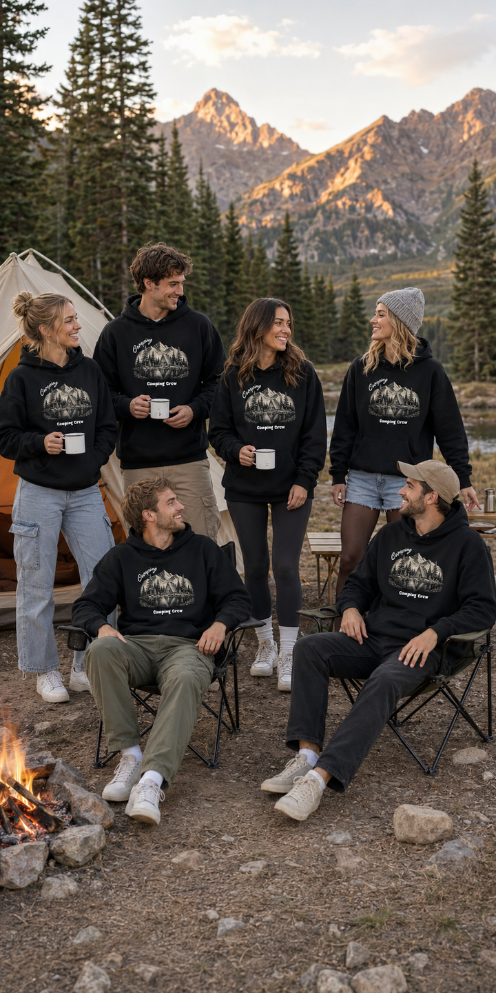 Camping Design Custom Hoodie
