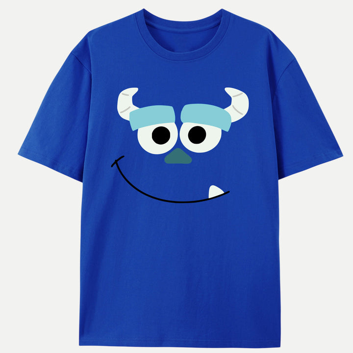Friendly Blue Monster Face T-Shirt