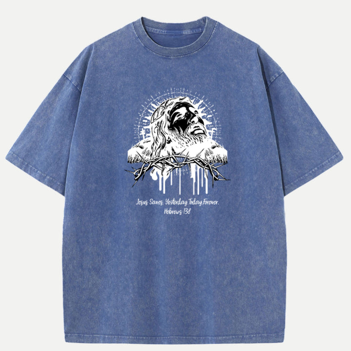 Jesus Saves Hebrews 13:8  T-Shirt