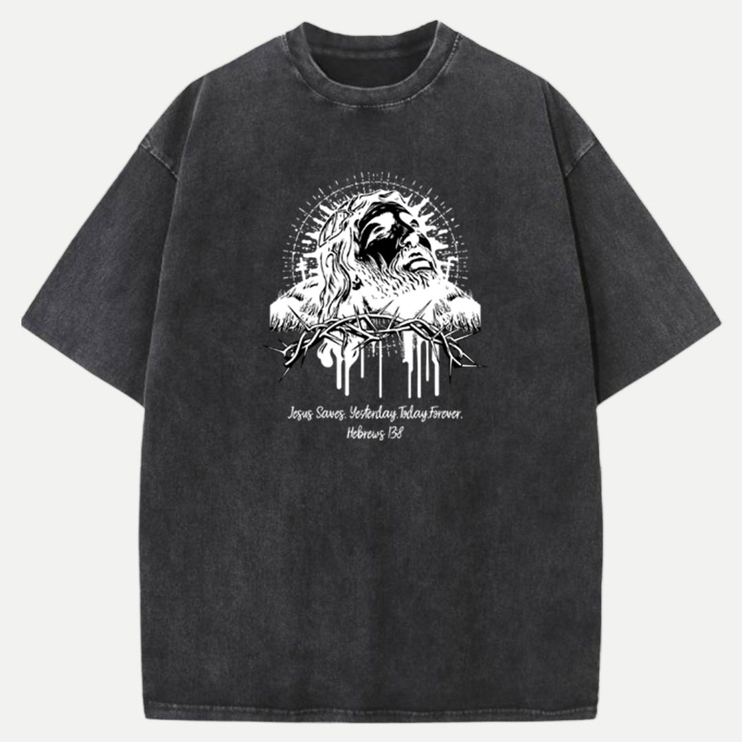 Jesus Saves Hebrews 13:8  T-Shirt