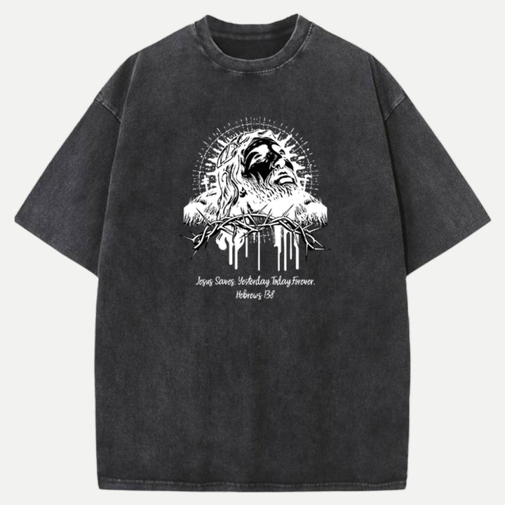 Jesus Saves Hebrews 13:8  T-Shirt