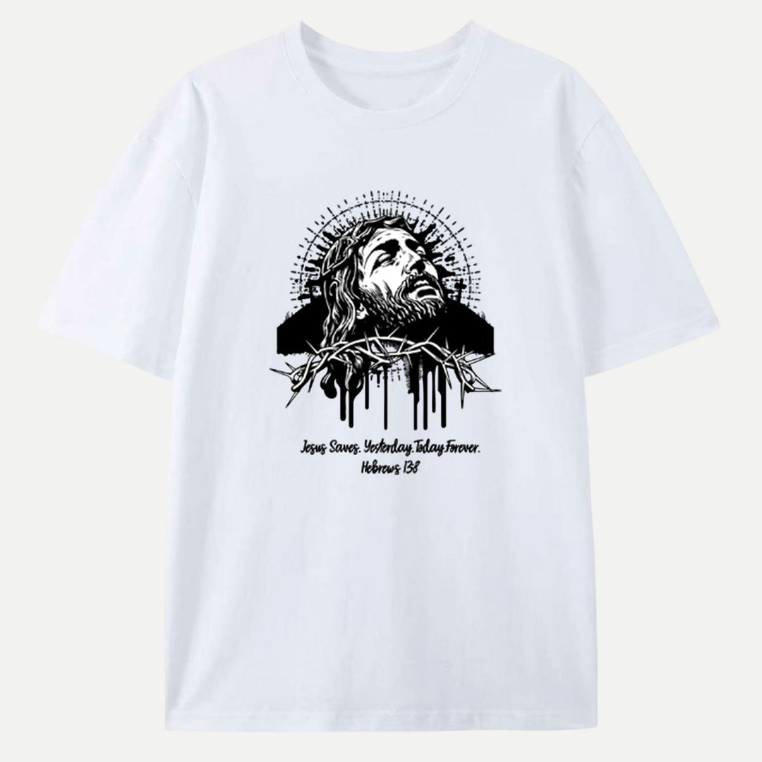 Jesus Saves Hebrews 13:8  T-Shirt