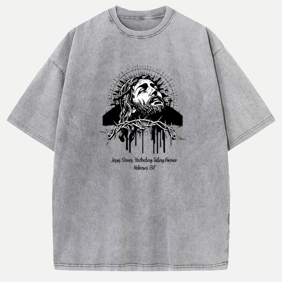 Jesus Saves Hebrews 13:8  T-Shirt