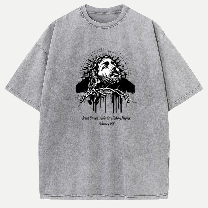 Jesus Saves Hebrews 13:8  T-Shirt