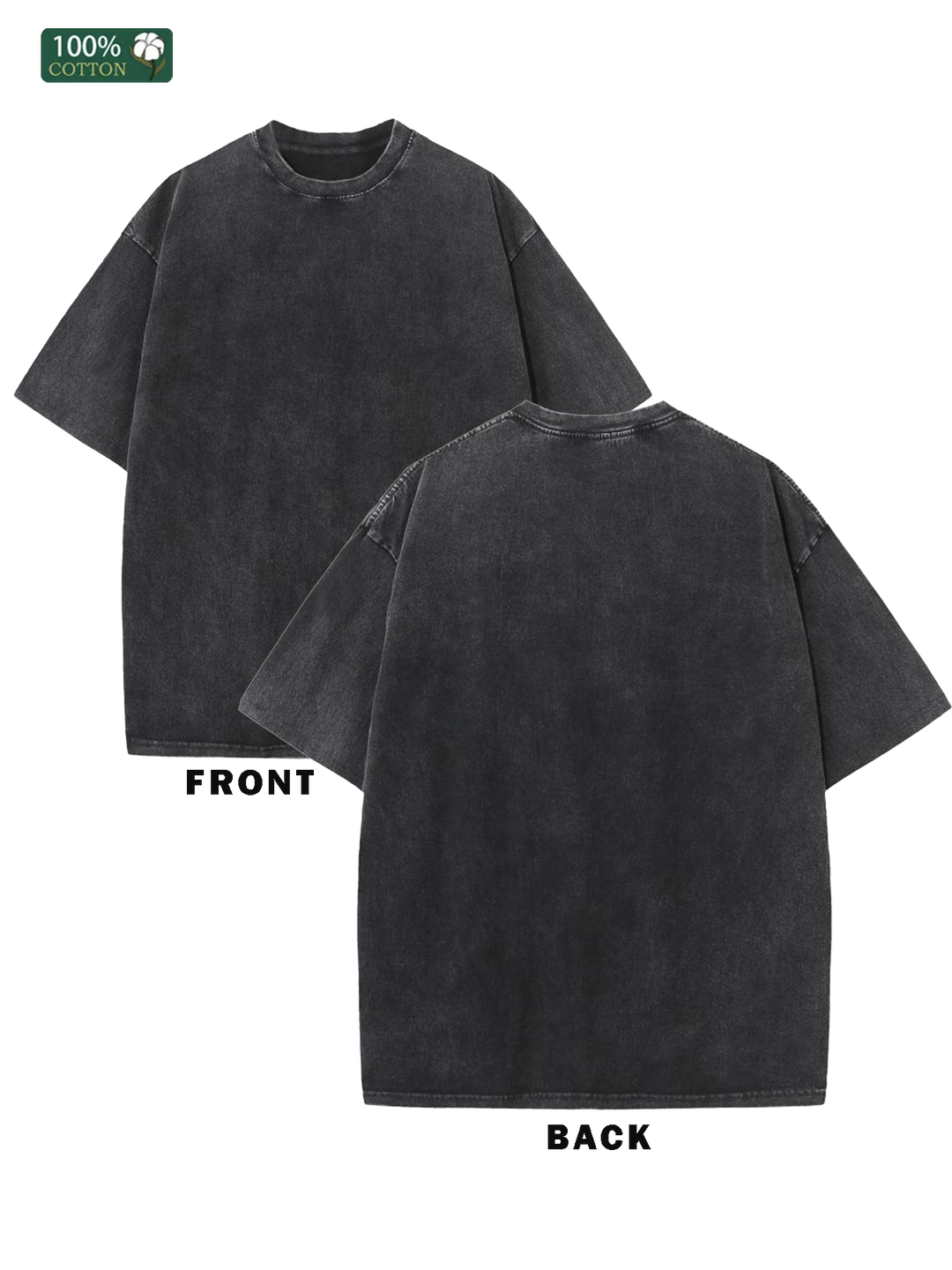 Custom Design Vintage Tee Front Back