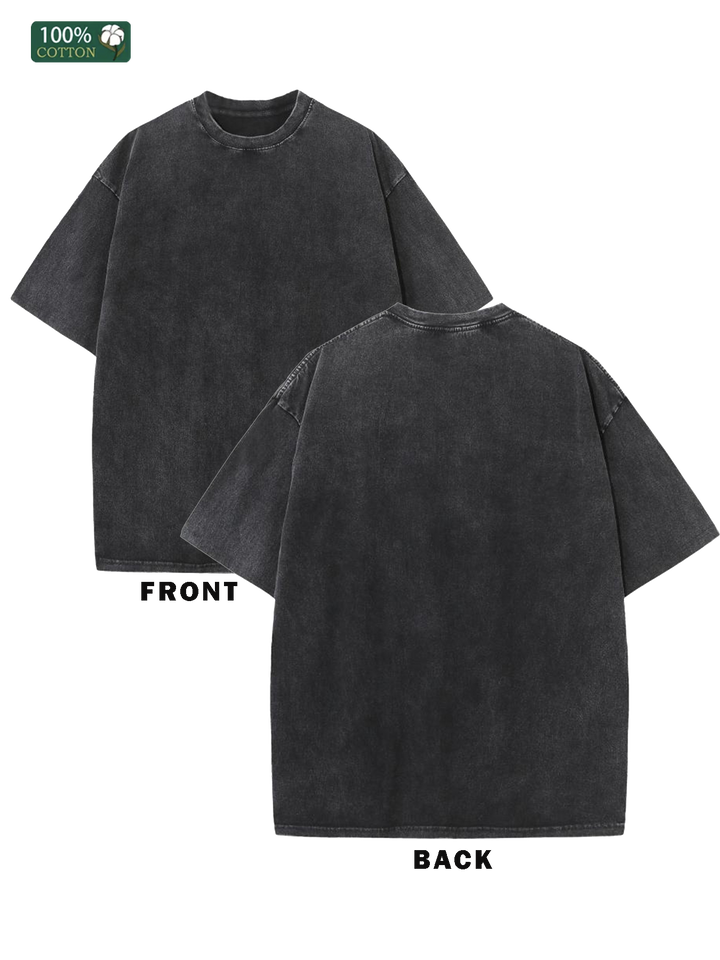 Custom Design Vintage Tee Front Back