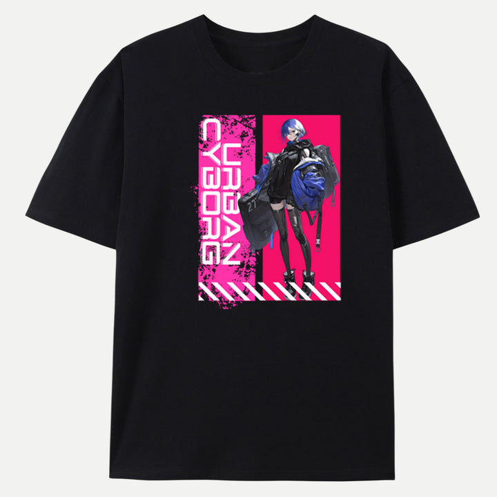 Cyber Anime Girl T-Shirt