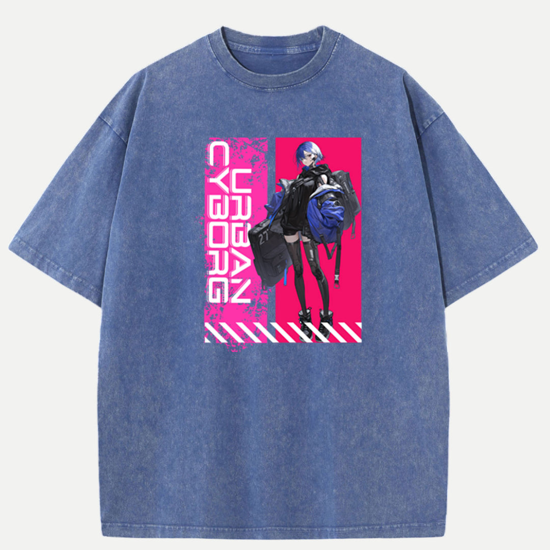 Cyber Anime Girl T-Shirt