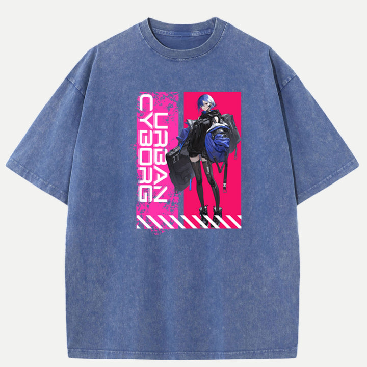 Cyber Anime Girl T-Shirt